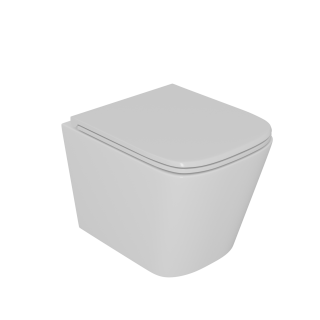 Комплект DQ Унитаз подвесной безободковый (торнадо) DT1436516, Инсталляция DI8050127, Клавиша смыва DB1499016 белый (DS1431622)