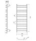 Полотенцесушитель водяной Domoterm Лаура П12 500x1000 хром