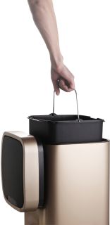 Ведро для мусора Weltwasser WW RONE CG 35L шампань золото