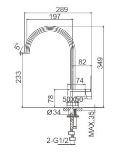 Смеситель для кухни Wonzon & Woghand Arnie WW-692101-CR хром