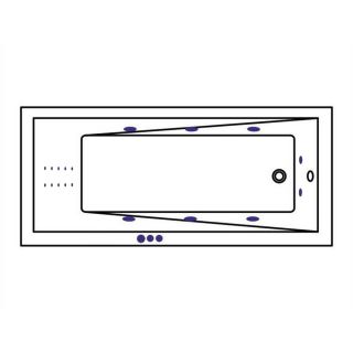 Гидромассажная ванна WHITECROSS Wave 0101.170070.100.SMARTNANO.GL 170x70 см Smart Nano золото