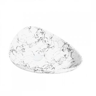 Раковина чаша Maretti EL13NS56-740MR, белый мрамор