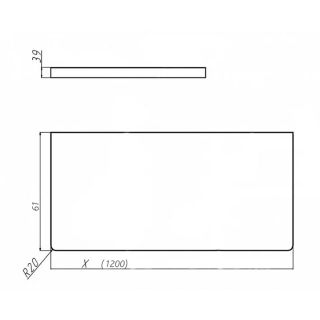 Столешница Velvex Unit 100, дуб французский