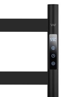 Напольный полотенцесушитель электрический Wonzon & Woghand Essen WW-A407-MB 47x95 см чёрный матовый