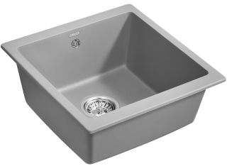 Мойка кухонная Paulmark Gera PM104546-GRM серый металлик