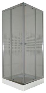 Душевой уголок Parly с поддоном 80x80см хром ZQ8111