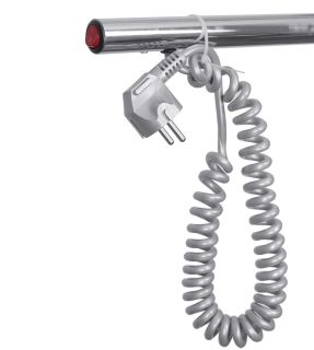 Полотенцесушитель электрический Domoterm DMT 107-25 60x50 EK L хром