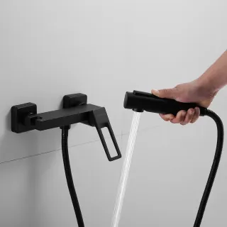 Гигиенический душ со смесителем Shevanik S6805H-1 чёрный