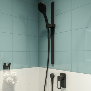 Встраиваемый смеситель с одним выходом IDDIS Slide SLIBL00i66 чёрный матовый