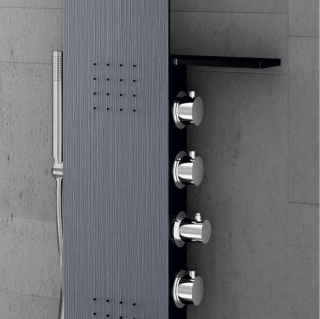 Душевая панель Cerutti SPA Bella B CT9254 чёрный матовый