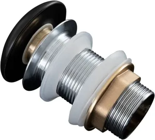 Донный клапан Aquane 330953 без перелива чёрный матовый