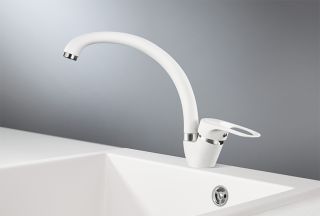 Смеситель для кухни Granula Standart 03-ST, БЕЛЫЙ