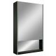 Зеркало-шкаф Reflexion Box Black 50 RF2419BL с подсветкой 50х80