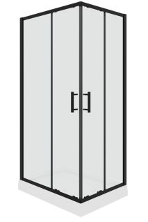 Душевой уголок Parly ZQ121B с поддоном 120x80см чёрный