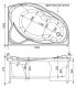 Акриловая ванна Aquanet Jamaica 160x100 R правая