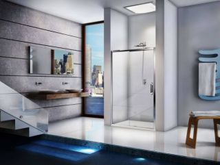 Душевая дверь Good Door Antares WTW-140-C-CH стекло прозрачное