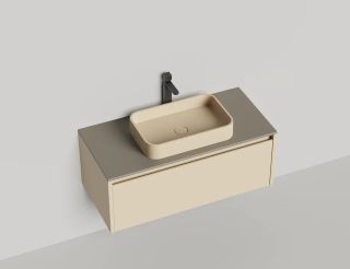 Подвесная тумба Salini Domino 27D110 100см эмаль/гладкий фасад