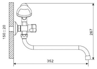 Смеситель универсальный Gappo G2244 хром