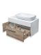 Тумба под раковину Runo подвесная крафтовый дуб Вудлайн 85 (00-00001344)
