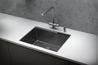 Мойка кухонная Granula 6045U, СТАЛЬ САТИН
