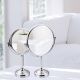 Настольное косметическое зеркало Frap F6208 хром
