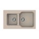 Мойка кухонная Omoikiri Maru 86-2-SA Tetogranit/бежевый