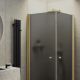 Душевой уголок MaybahGlass MGY-1299-3 90x90см золото