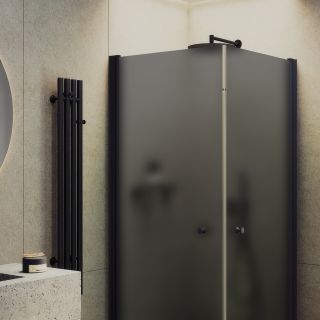 Душевой уголок MaybahGlass MGY-1299-6 90x90см чёрный