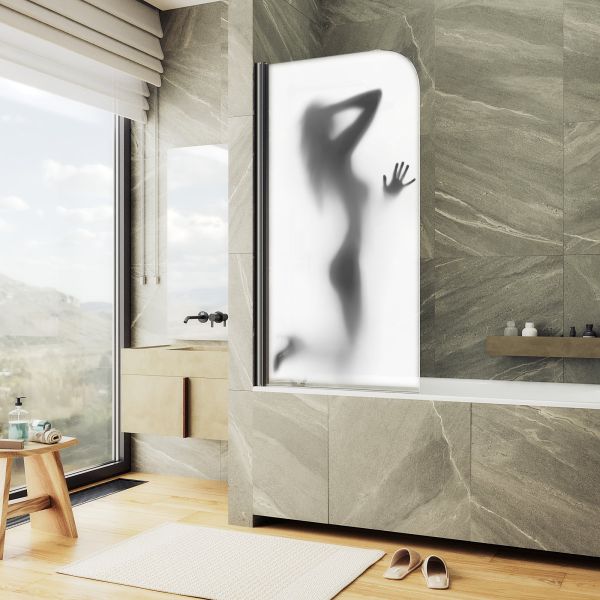 Шторка на ванну MaybahGlass ФП017 MGV-928-ФП017-6 60см фотопечать