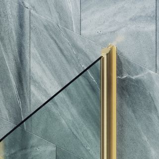 Шторка на ванну MaybahGlass MGV-776-3 60см золото