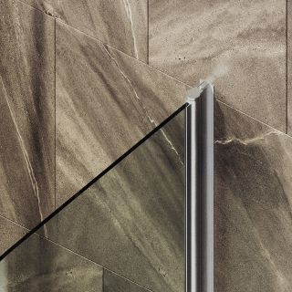 Шторка на ванну MaybahGlass MGV-764-5 40см хром матовый