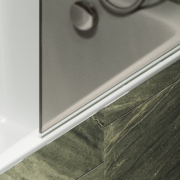 Шторка на ванну MaybahGlass MGV-778-6 60см чёрный