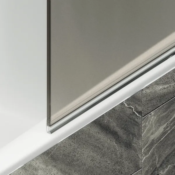 Шторка на ванну MaybahGlass MGV-612-1 60см белый