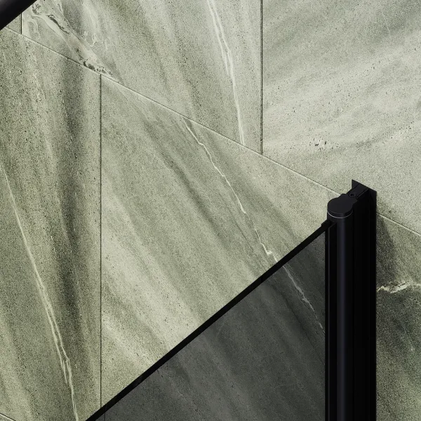 Шторка на ванну MaybahGlass MGV-618-6 70см чёрный