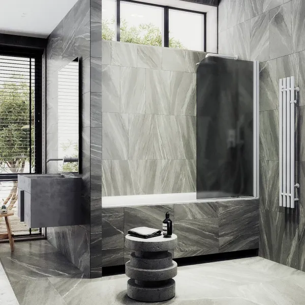 Шторка на ванну MaybahGlass MGV-624-1 80см бронза