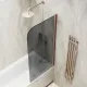 Шторка на ванну MaybahGlass MGV-609-2 50см бронза