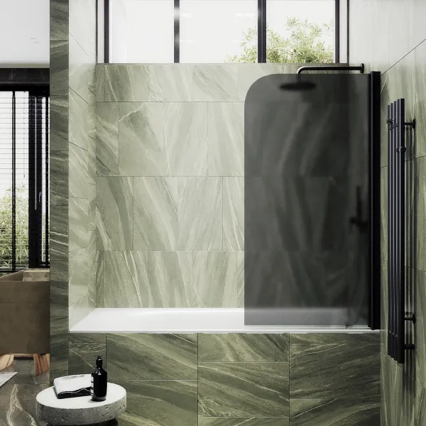 Шторка на ванну MaybahGlass MGV-616-6 70см чёрный