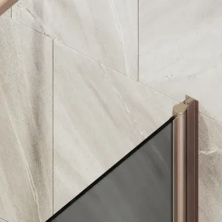 Шторка на ванну MaybahGlass MGV-619-2 70см бронза