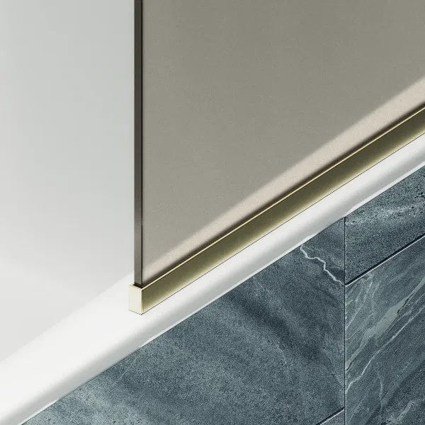 Шторка на ванну MaybahGlass MGV-148-3у 64см золото