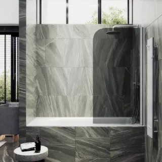 Шторка на ванну MaybahGlass MGV-613-1 60см белый