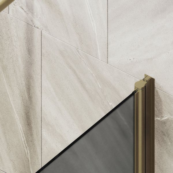 Шторка на ванну MaybahGlass MGV-768-2 40см бронза