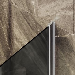 Шторка на ванну MaybahGlass MGV-780-5 60см хром матовый