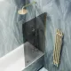 Шторка на ванну MaybahGlass MGV-78-3ш 40см золото