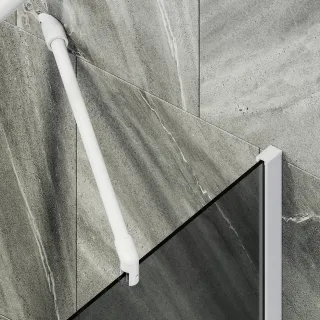 Шторка на ванну MaybahGlass MGV-82-1ш 80см белый