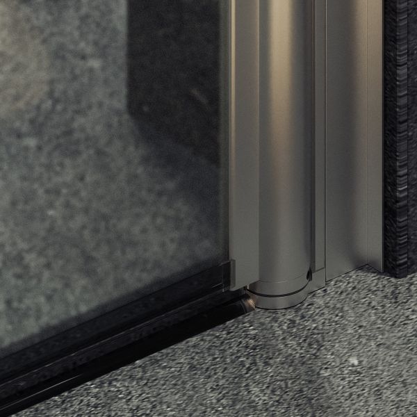 Душевая дверь MaybahGlass MGD-808-5 80см хром матовый