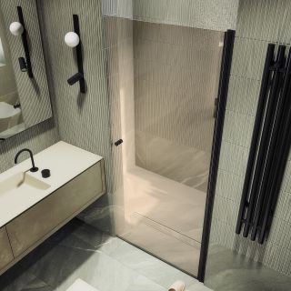 Душевая дверь MaybahGlass MGD-804-6 80см чёрный