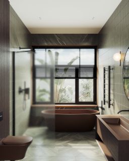 Душевая перегородка MaybahGlass MGD-700-6ш 79см чёрный