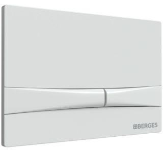 Кнопка смыва Berges Novum soft touch белый 040054