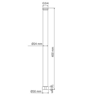 Wasserkraft A133 Удлинитель для душевого комплекта