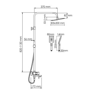 Душевой комплект WasserKRAFT A177.118.126.010.CH хром